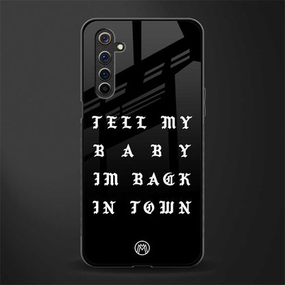 back in town glass case for realme 6 image