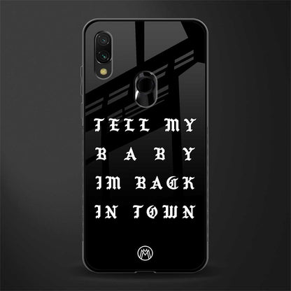 back in town glass case for redmi y3 image
