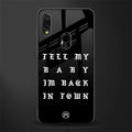 back in town glass case for redmi 7redmi y3 image