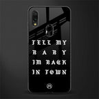 back in town glass case for redmi 7redmi y3 image