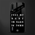back in town glass case for mi a3 redmi a3 image