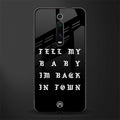 back in town glass case for redmi k20 pro image