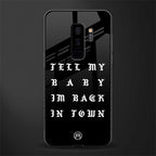 back in town glass case for samsung galaxy s9 plus image