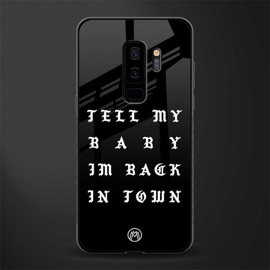back in town glass case for samsung galaxy s9 plus image