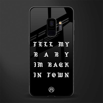 back in town glass case for samsung galaxy s9 image