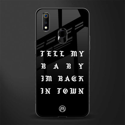 back in town glass case for realme 3 pro image