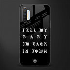 back in town glass case for realme x2 image