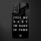 back in town glass case for vivo v21 5g image