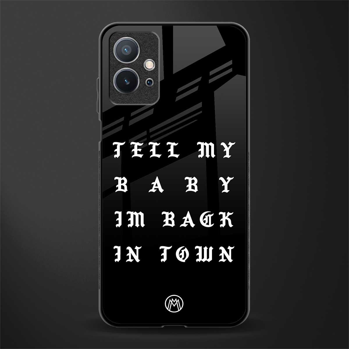 back in town glass case for vivo t1 5g image