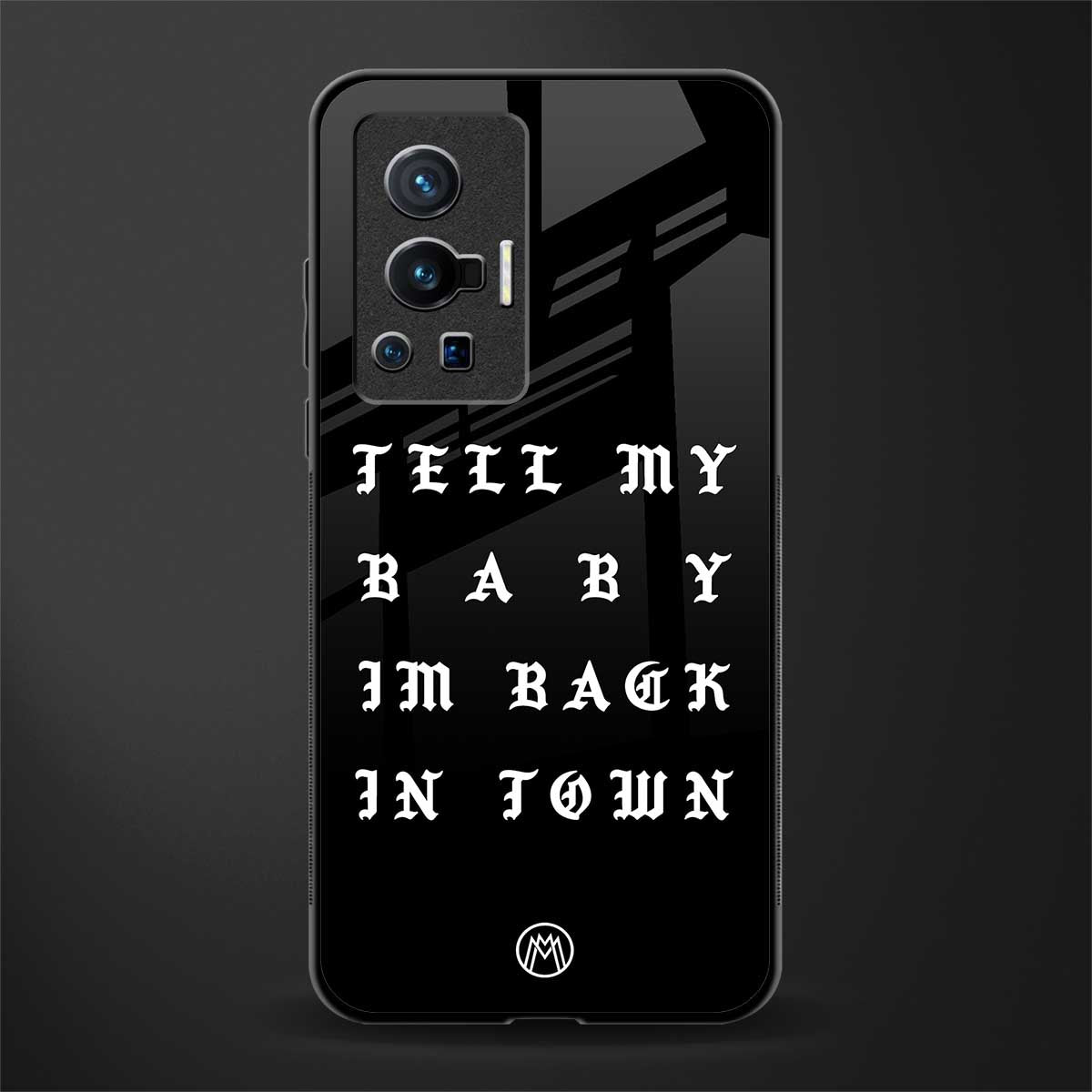 back in town glass case for vivo x70 pro image