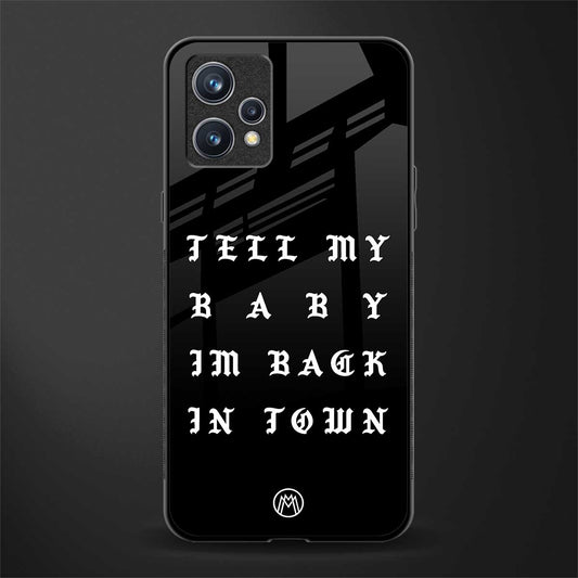 back in town glass case for realme 9 pro plus 5g image