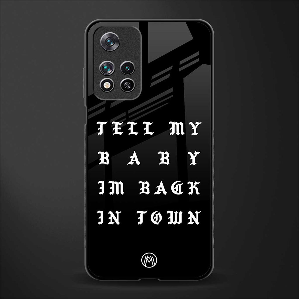 back in town glass case for xiaomi 11i 5g image
