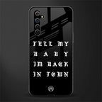back in town glass case for realme x50 pro image