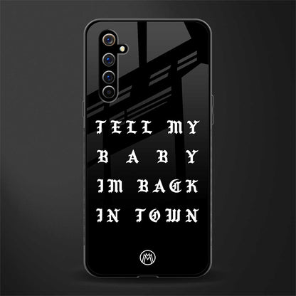 back in town glass case for realme x50 pro image