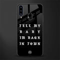 back in town glass case for samsung galaxy a20s image