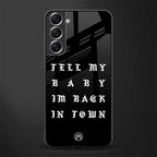 back in town glass case for samsung galaxy s21 fe 5g image