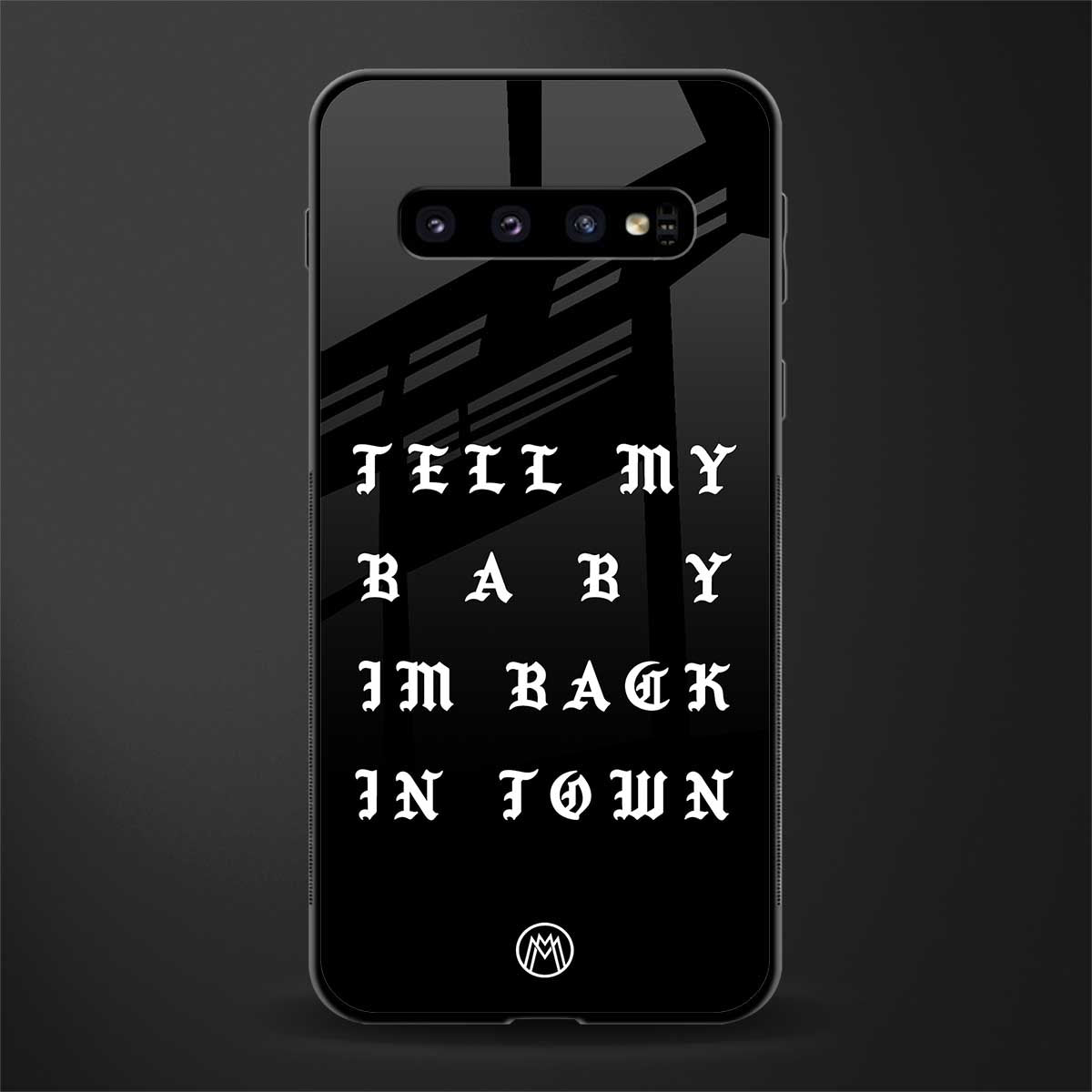 back in town glass case for samsung galaxy s10 plus image