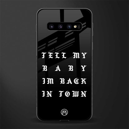 back in town glass case for samsung galaxy s10 plus image