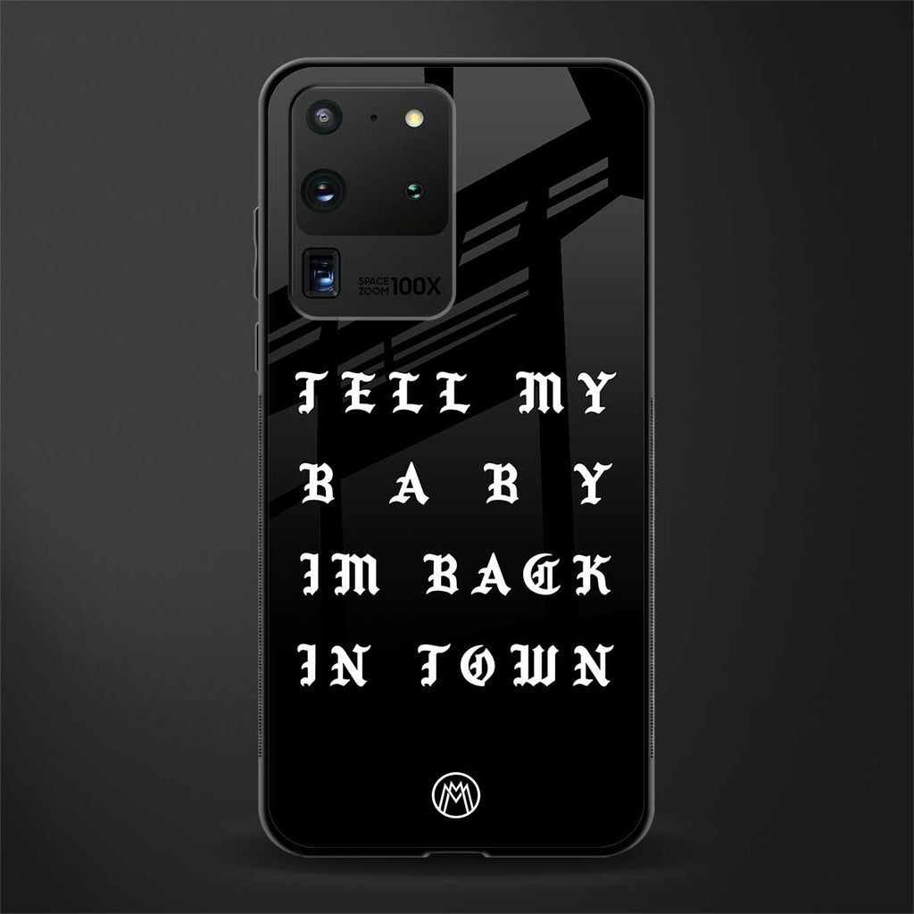 back in town glass case for samsung galaxy s20 ultra image