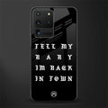 back in town glass case for samsung galaxy s20 ultra image