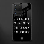 back in town glass case for samsung galaxy s20 ultra image