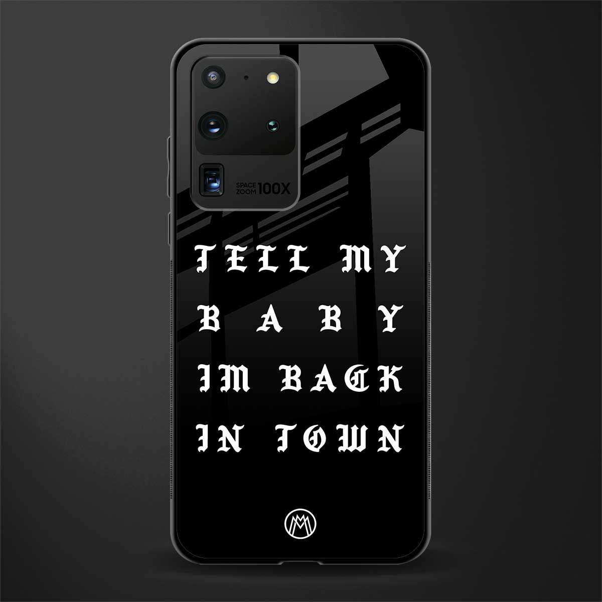back in town glass case for samsung galaxy s20 ultra image