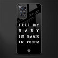 back in town glass case for redmi note 11s image