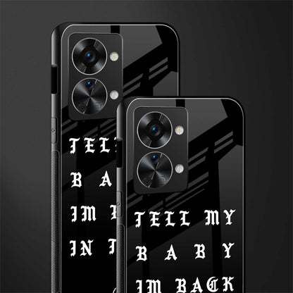 back in town glass case for phone case | glass case for oneplus nord 2t 5g