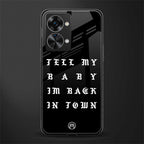 back in town glass case for phone case | glass case for oneplus nord 2t 5g