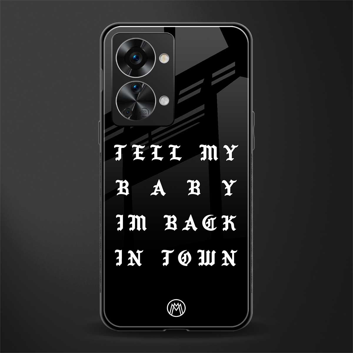 back in town glass case for phone case | glass case for oneplus nord 2t 5g