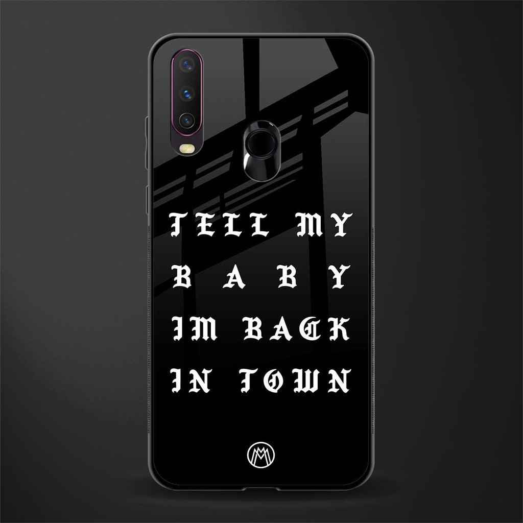 back in town glass case for vivo y17 image