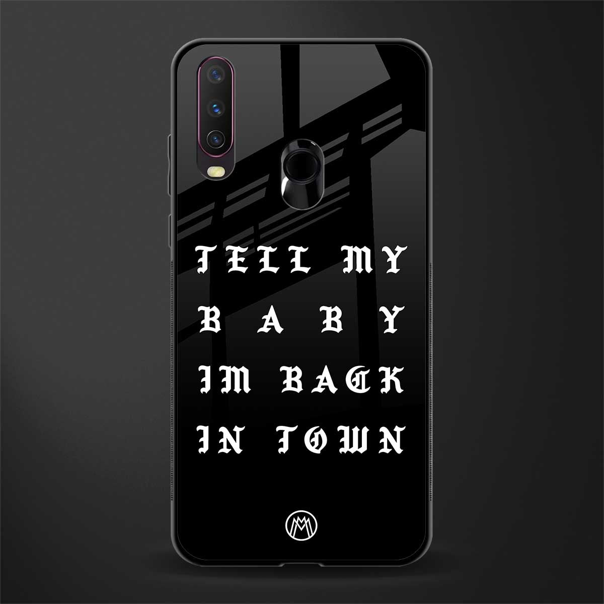 back in town glass case for vivo y17 image