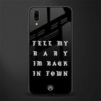 back in town glass case for vivo v11 pro image