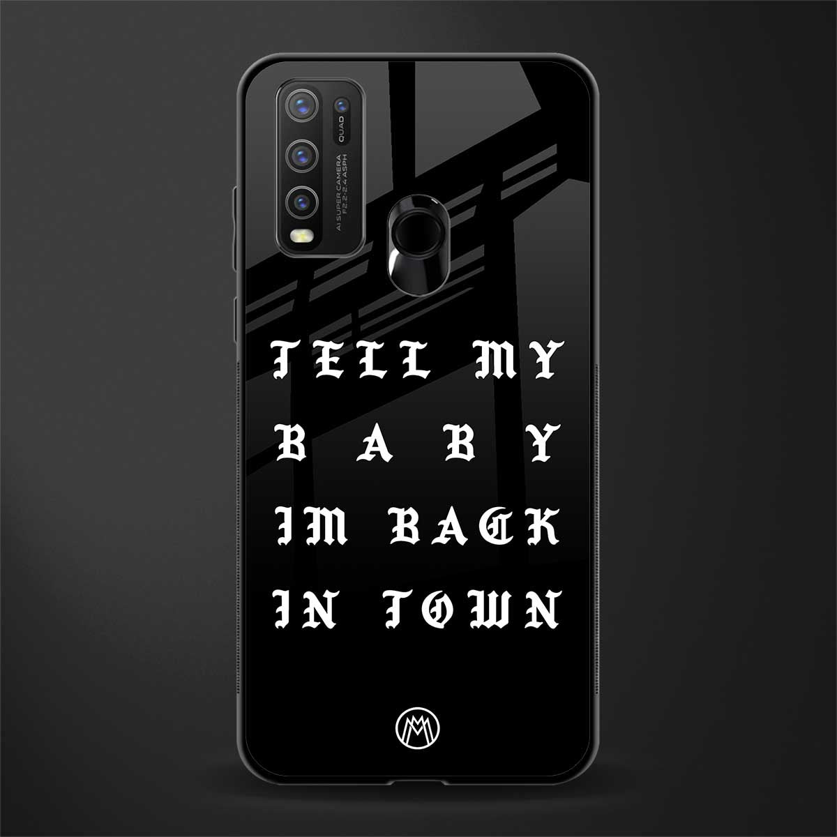 back in town glass case for vivo y30 image