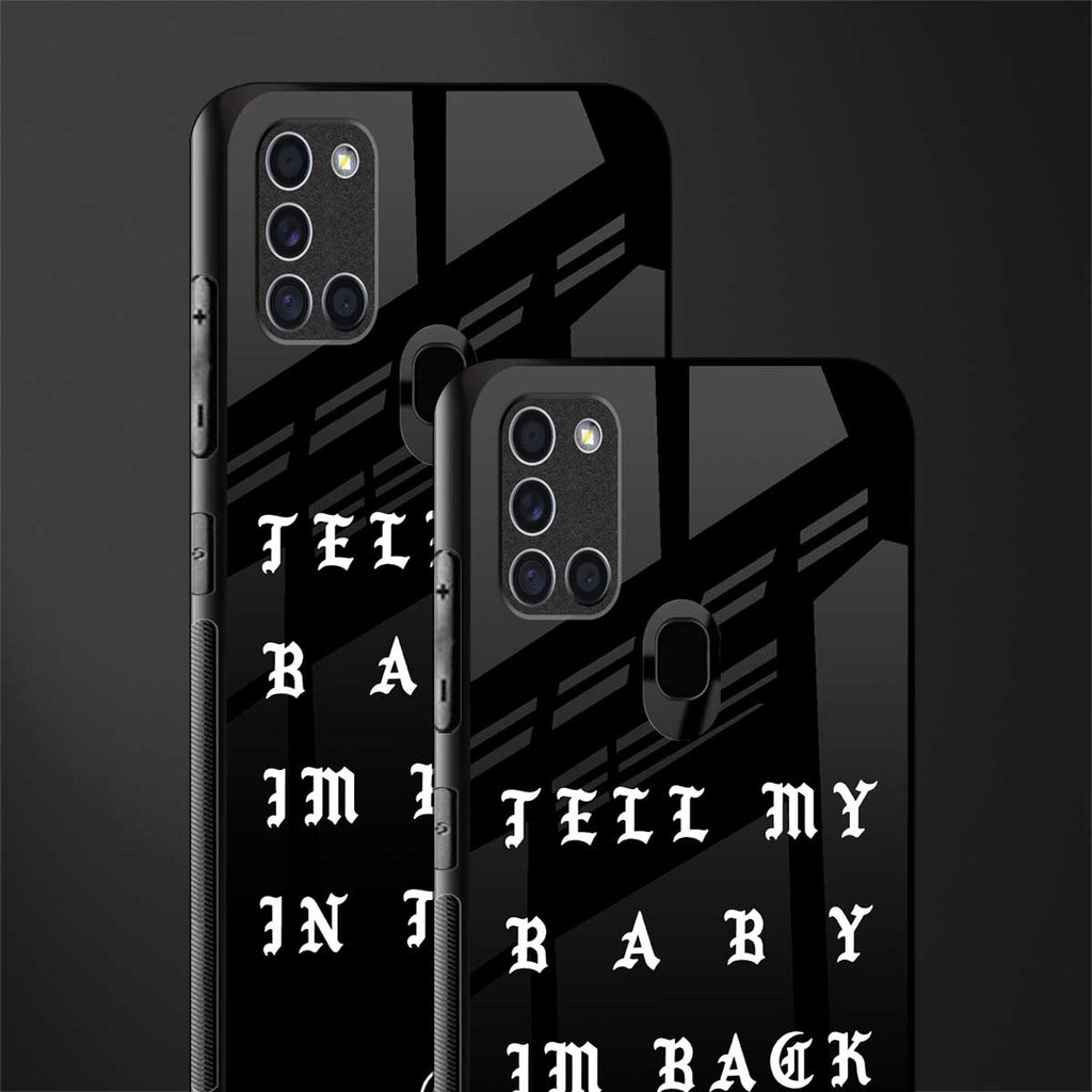 back in town glass case for samsung galaxy a21s image-2