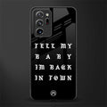back in town glass case for samsung galaxy note 20 ultra 5g image