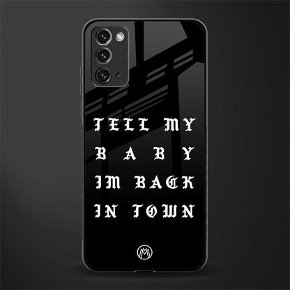 back in town glass case for samsung galaxy note 20 image