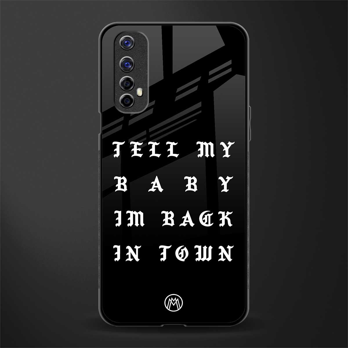 back in town glass case for realme narzo 20 pro image