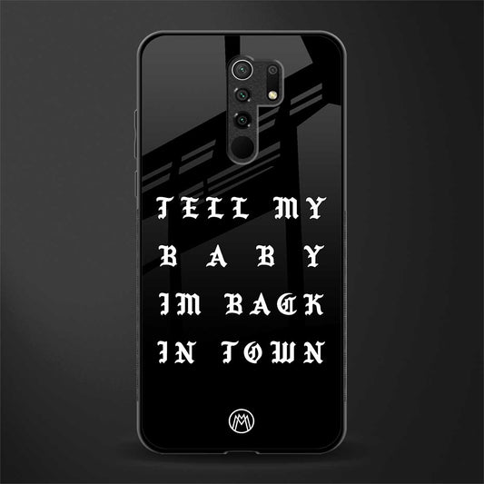 back in town glass case for poco m2 reloaded image