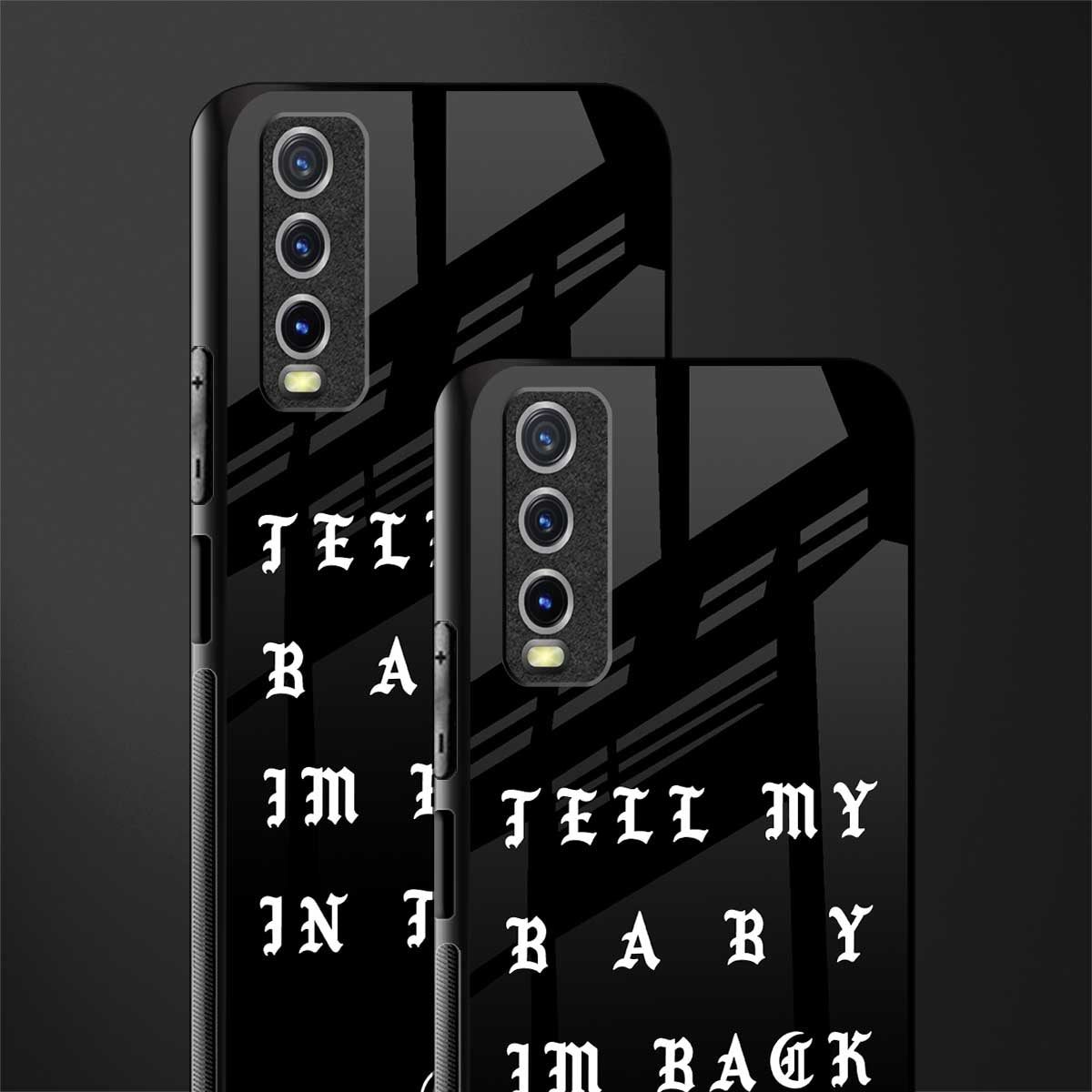 back in town glass case for vivo y12s image-2