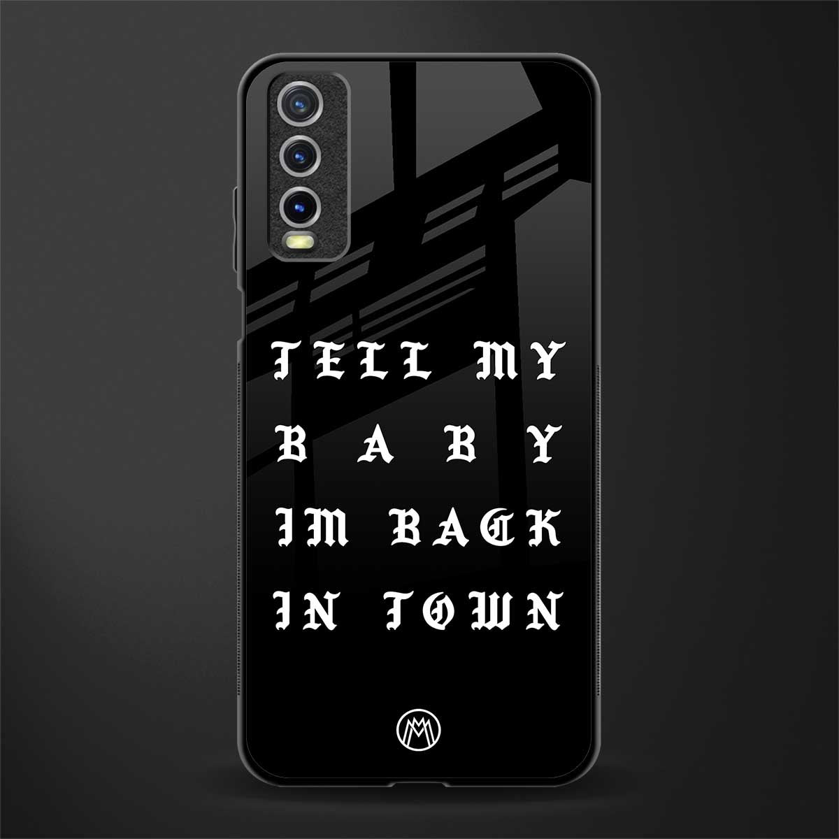 back in town glass case for vivo y20i vivo y20t image