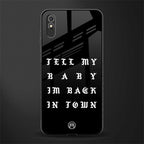 back in town glass case for redmi 9i image