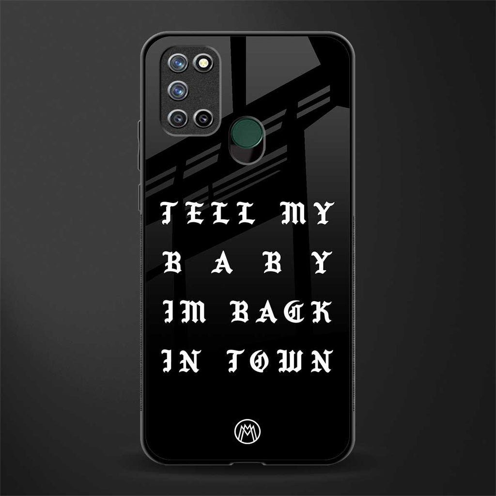 back in town glass case for realme 7i image