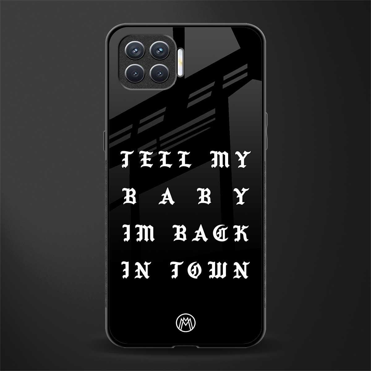 back in town glass case for oppo f17 image