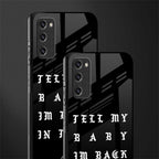 back in town glass case for samsung galaxy s20 fe image-2