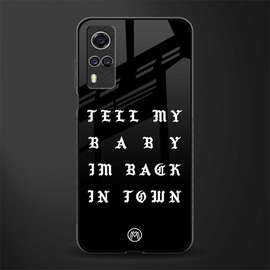 back in town glass case for vivo y51 image