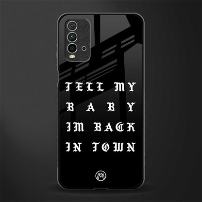 back in town glass case for redmi 9 power image