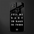 back in town glass case for redmi 9 image