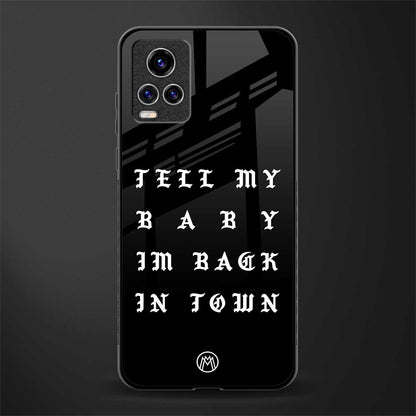 back in town glass case for vivo v20 pro image