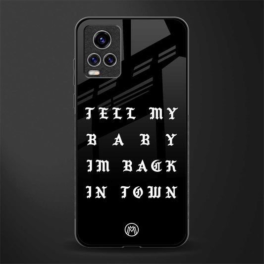 back in town glass case for vivo v20 pro image